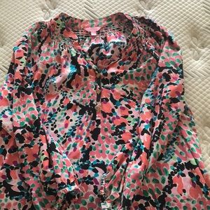 Lilly Pulitzer Elsa Top. Vintage print
